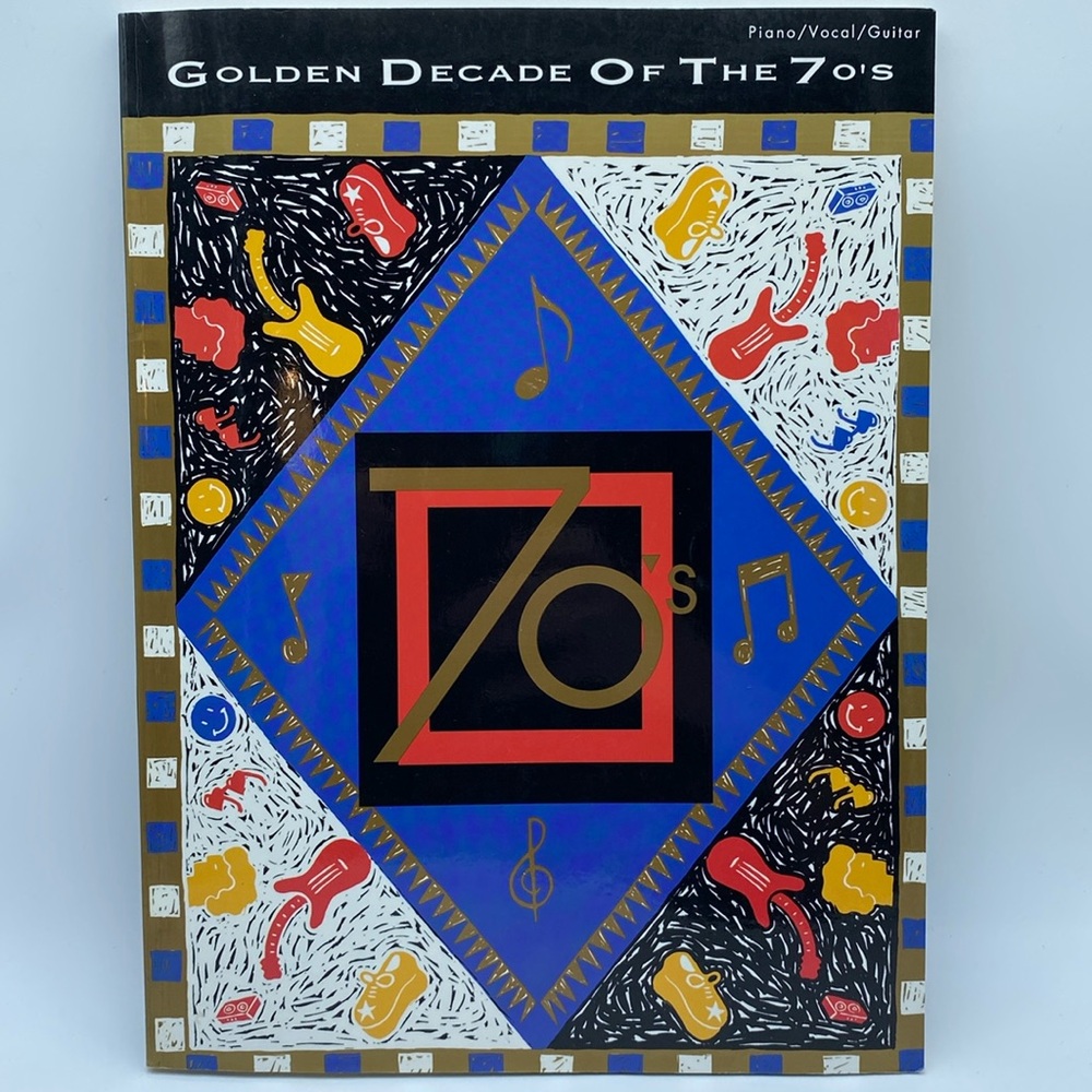 Golden Decade of the 70’s Piano Vocal Guitar Songbook Music Warner Bros. 1992